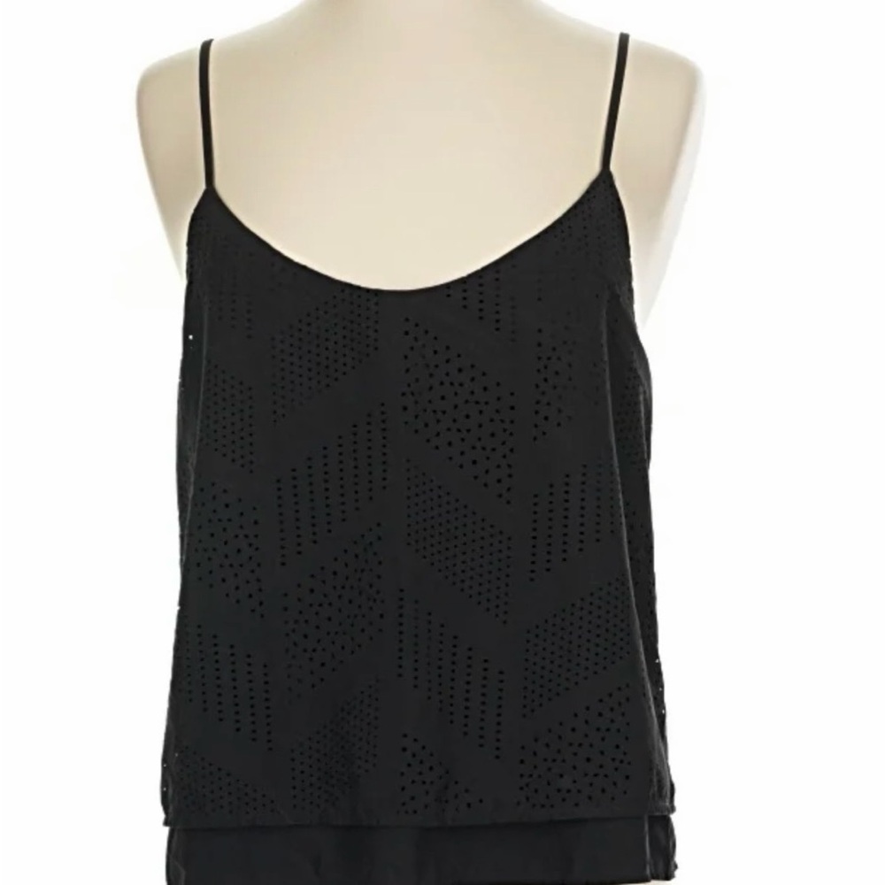Athleta Black Women's eyelet Camisole Top